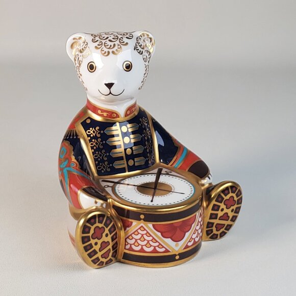 Royal Crown Derby Teddy Bear Drummer Paperweight — Limited Edition of 1,000 - Picture 10 of 12